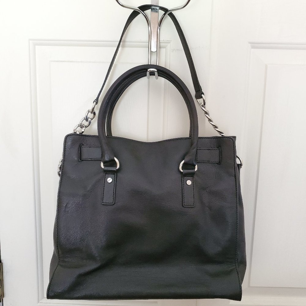 Like New Michael Kors Hamilton Leather satchel - Picture 4 of 16